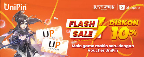 Main Game Makin Seru dengan Voucher UniPin – Flash Sale Diskon 10% Voucher UniPin di Flash Sale Juni Shopee 2023
